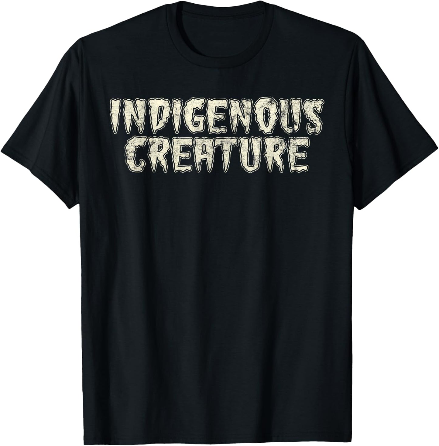 Indigenous Creature White T-Shirt - T-Shirt | Black