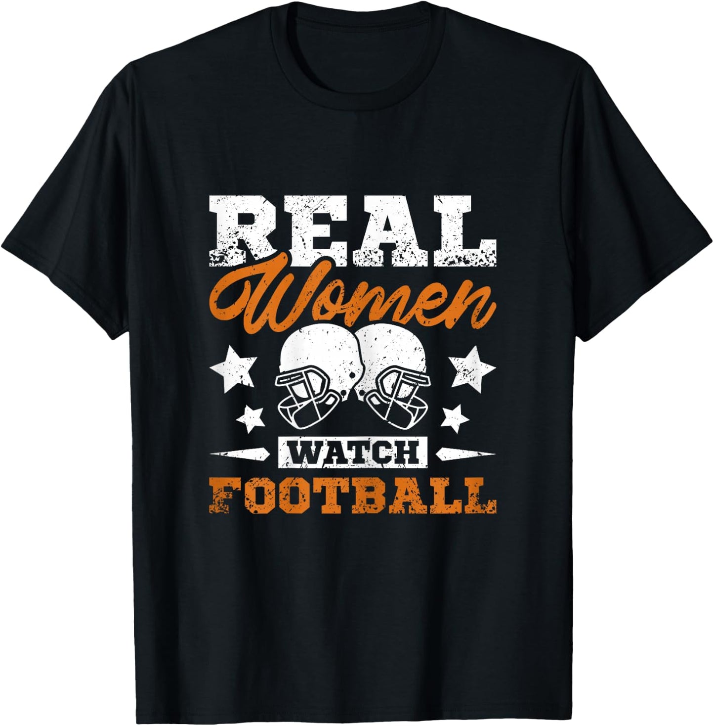 Real women watch football T-Shirt - T-Shirt | Black