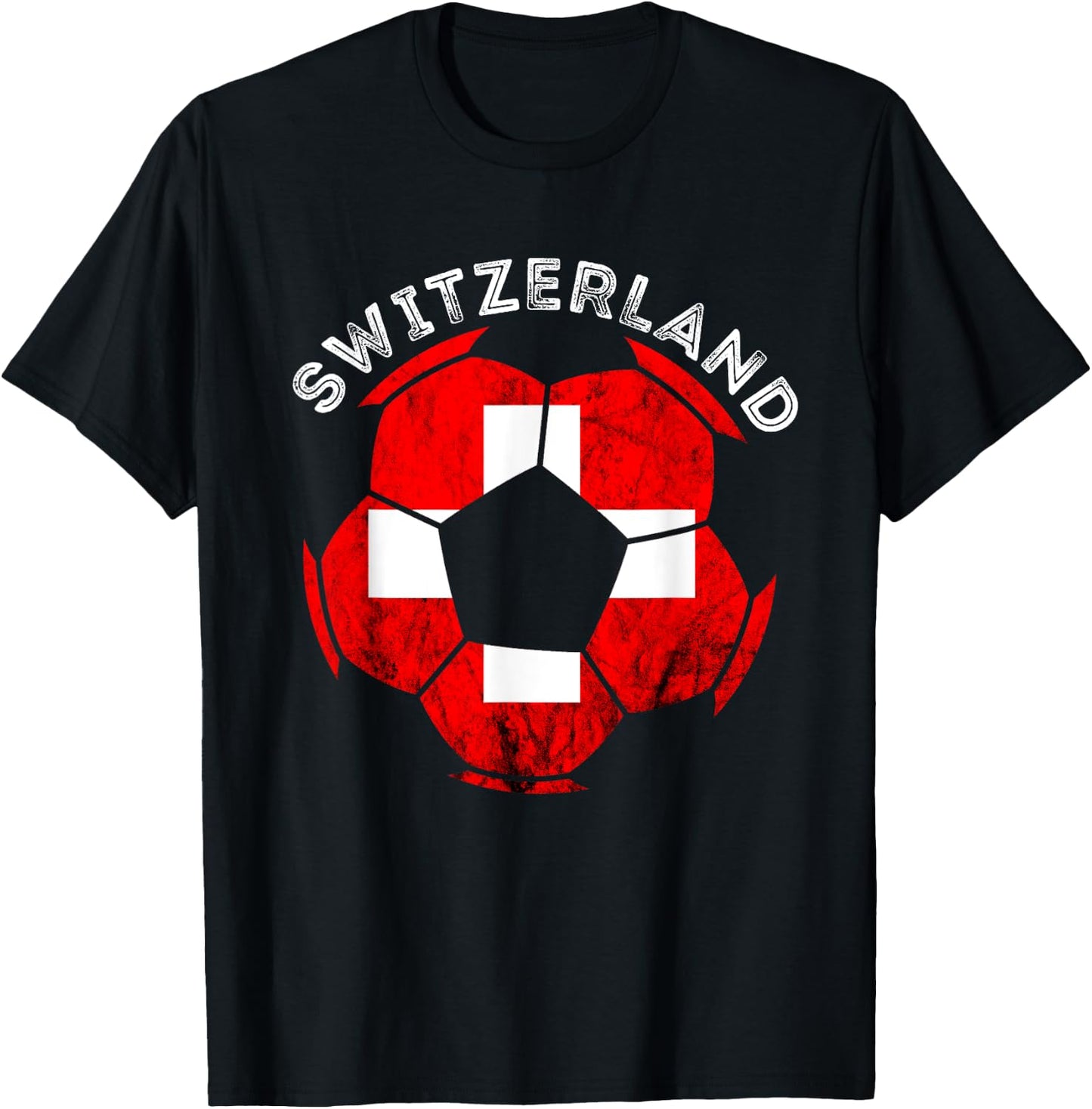 Swiss Pride Swiss Roots Switzerland Soccer Team Swiss Flag T-Shirt - T-Shirt | Black