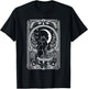 Cute Cat Lover, Moon Tarot Card, Cat Tarot Card Crescet Moon T-Shirt - T-Shirt | Black