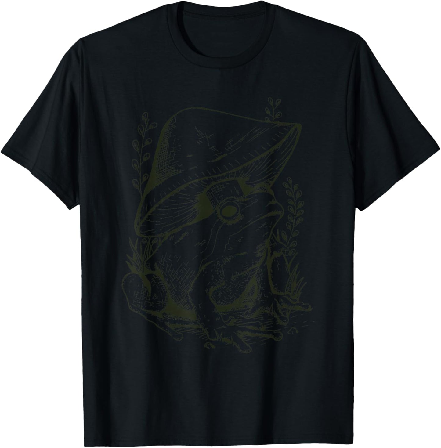 Fairy Grunge Fairycore Aesthetic Mushroom Frog Alt Clothes T-Shirt - T-Shirt | Black