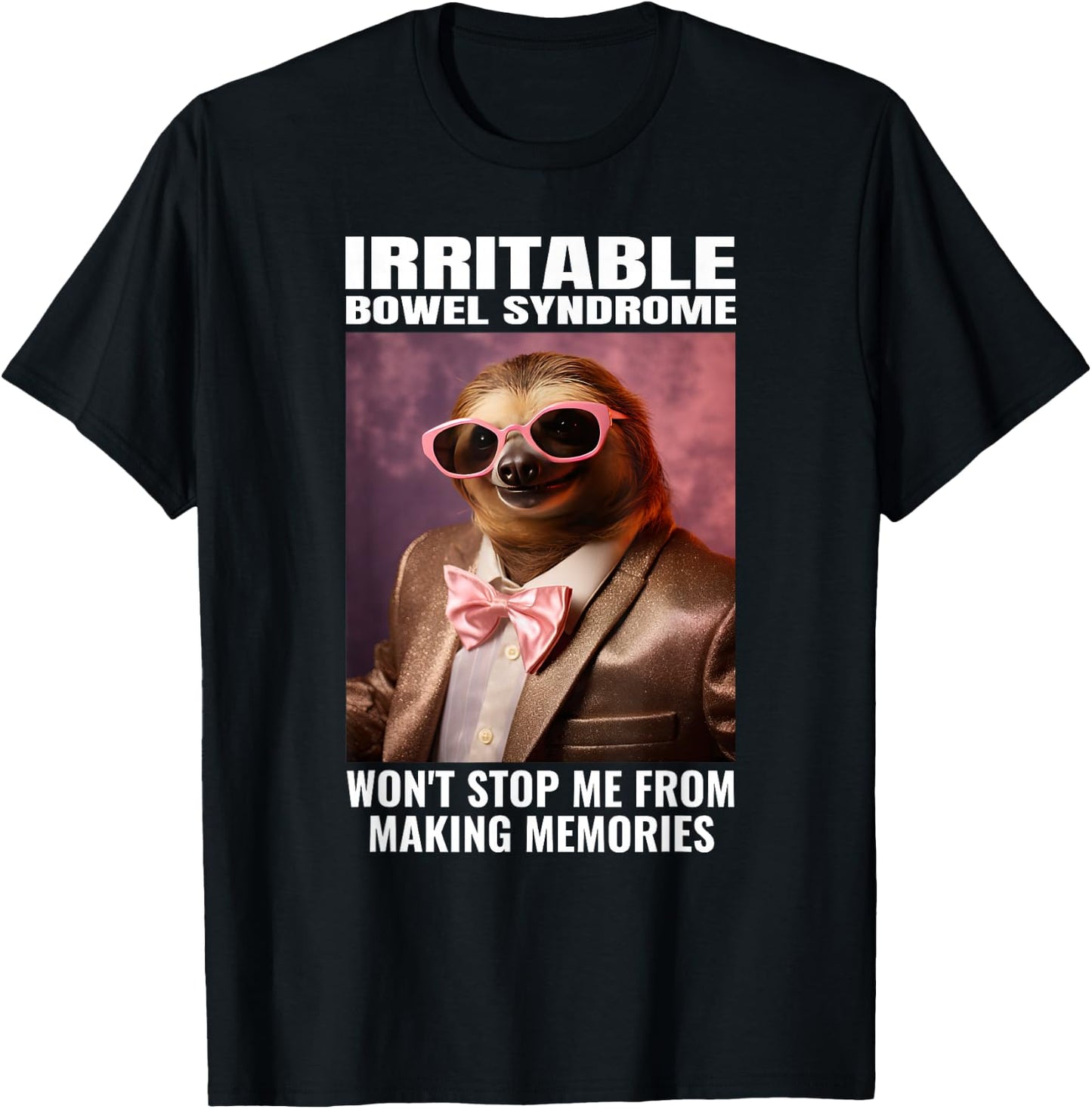 IBS Warrior Tummy Ache Funny Irritable Bowel Syndrome T-Shirt - T-Shirt | Black