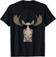 Moose Wearing Sunglasses Shades Retro Vintage Moose T-Shirt - T-Shirt | Black