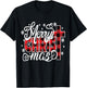 Merry Christ Mas Christian Jesus Christmas PJs Xmas Pajamas T-Shirt - T-Shirt | Black