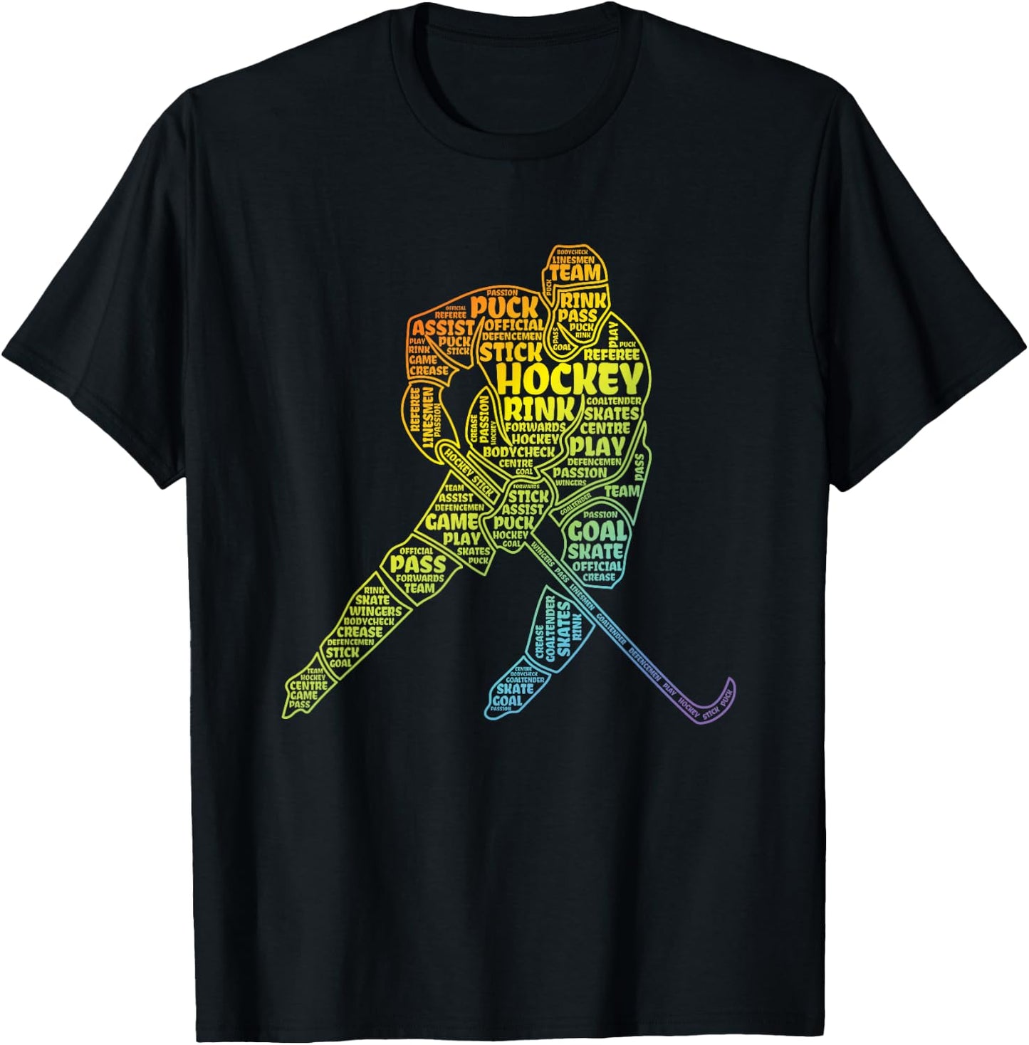 Ice Hockey Boy T-Shirt - T-Shirt | Black
