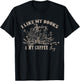 I Like My Books Spicy And My Coffee Icy Funny Librarian T-Shirt - T-Shirt | Black