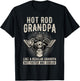 Faster And Cooler Hot Rod Grandpa T-Shirt - T-Shirt | Black