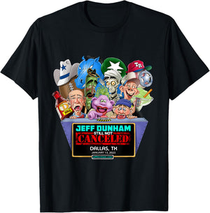Jeff Dunham Dallas, TX (2023) T-Shirt - T-Shirt | Black
