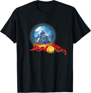 The Polar Express Christmas Snow Globe With The Sleigh Bell T-Shirt - T-Shirt | Black