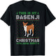 This is My Basenji Dog Xmas Pajama Xmas Ugly Sweater Funny Women Kids T-Shirt - T-Shirt | Black