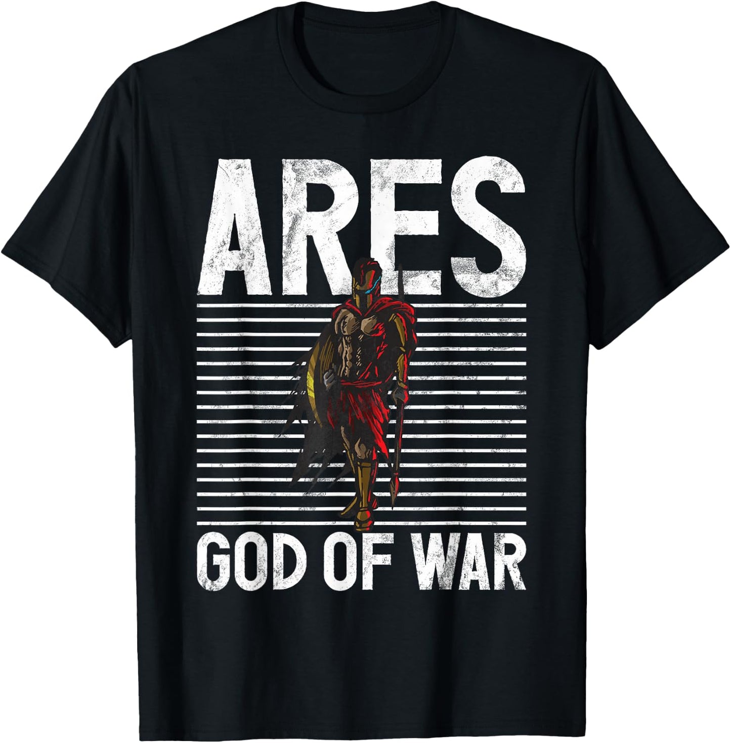 Ares God Of War Greek Mythology Gifts Ancient Olympian T-Shirt - T-Shirt | Black
