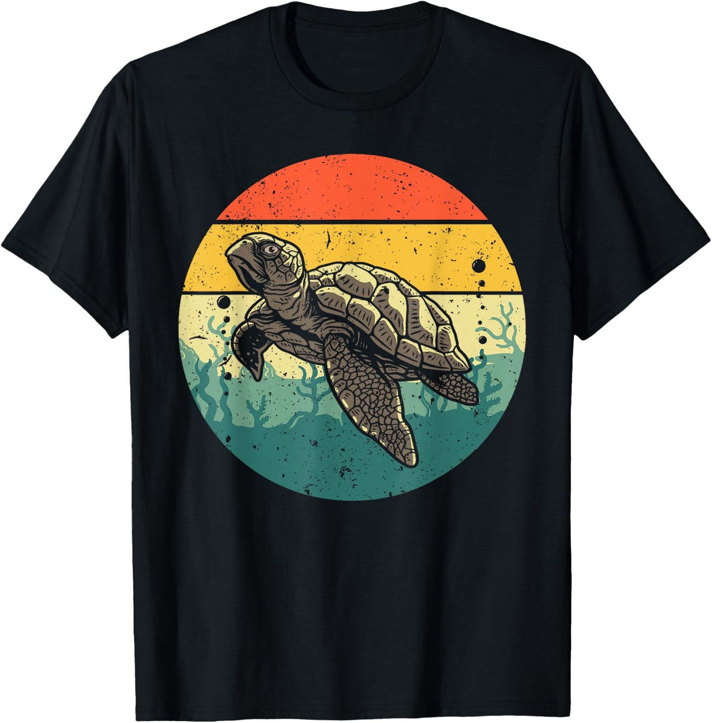Cool Sea Turtle Women Tortoise Sea Animal Zookeeper T-Shirt - T-Shirt | Black