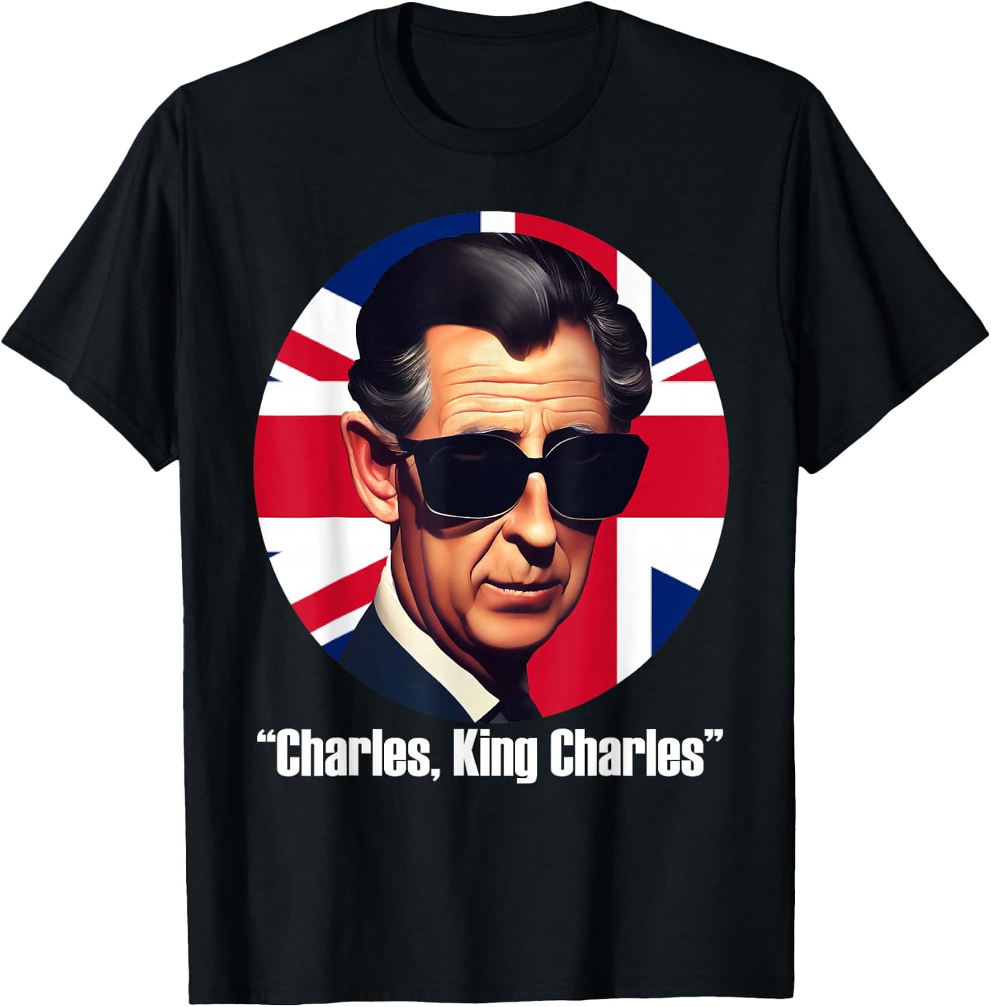 King Charles III Royal Coronation Funny British UK Souvenir T-Shirt - T-Shirt | Black