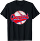 Cleveland Cityscape Vintage Baseball Men Women Kids T-Shirt - T-Shirt | Black