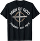 Man of God Husband Dad Papa Christian Fathers Day (On Back) T-Shirt - T-Shirt | Black