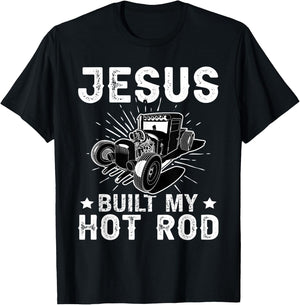 Hot Rods: Jesus Built My Hot Rod T-Shirt - T-Shirt | Black