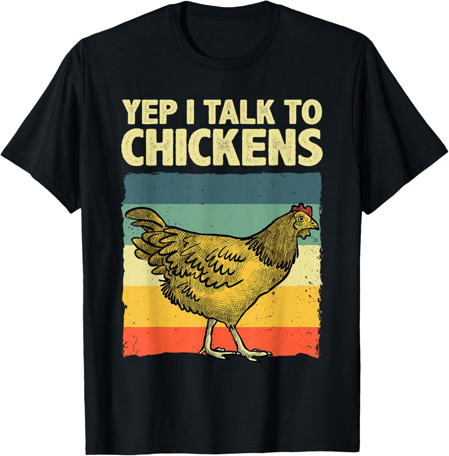 Funny Chicken Art Women Kids Poultry Chicken Farmer T-Shirt - T-Shirt | Black