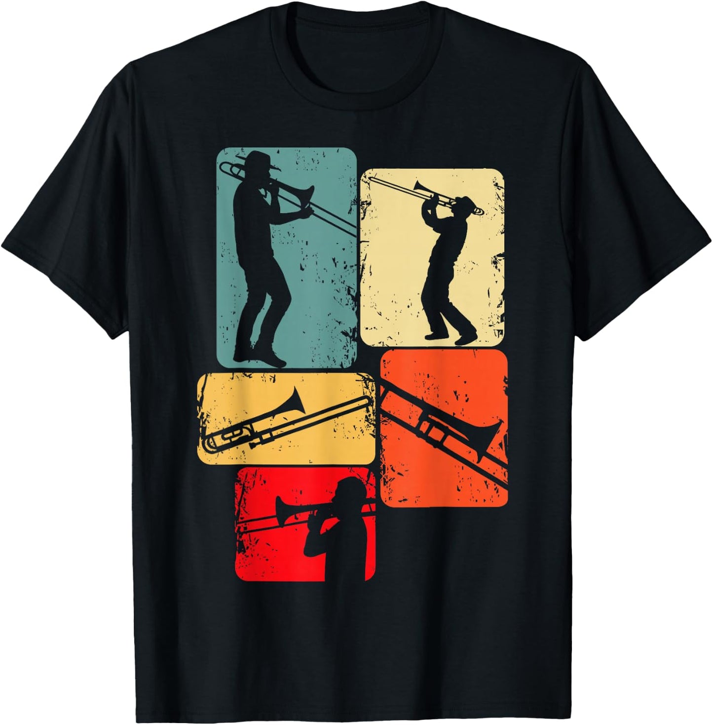 Trombone Trombonist Musician Jazz Boys Men T-Shirt - T-Shirt | Black