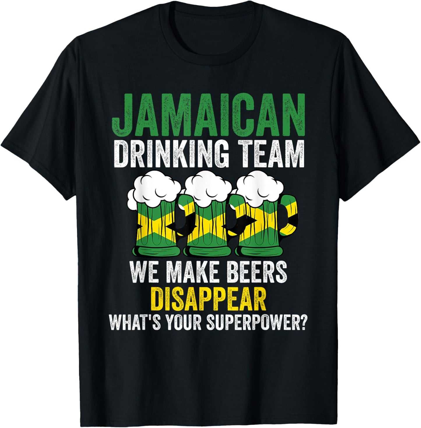 Jamaican drinking team make Jamaica Jamaican drinking team T-Shirt - T-Shirt | Black