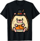 Thanksgiving Hedgehog Turkey Day Boys Girls Kids Youth Women T-Shirt - T-Shirt | Black