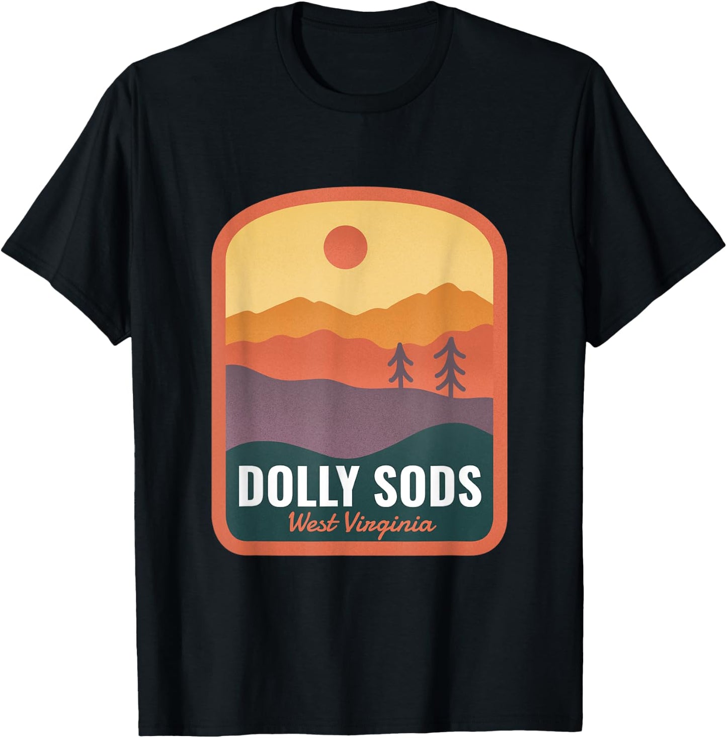 Dolly Sods Wilderness WV Sunset T-Shirt - T-Shirt | Black