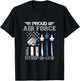Proud Air Force Father-In-Law US Air Force Graduation Gifts T-Shirt - T-Shirt | Black