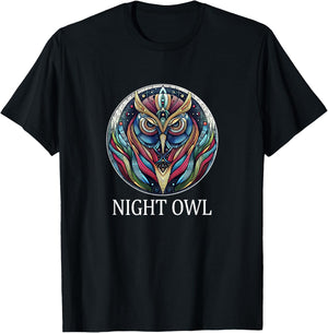 Night Owl T-Shirt - T-Shirt | Black