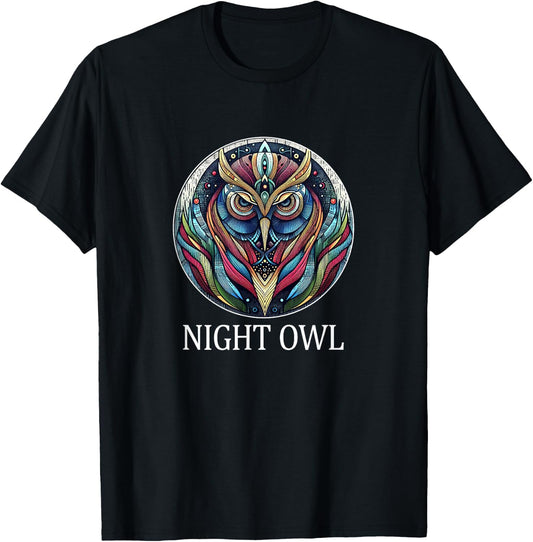 Night Owl T-Shirt - T-Shirt | Black