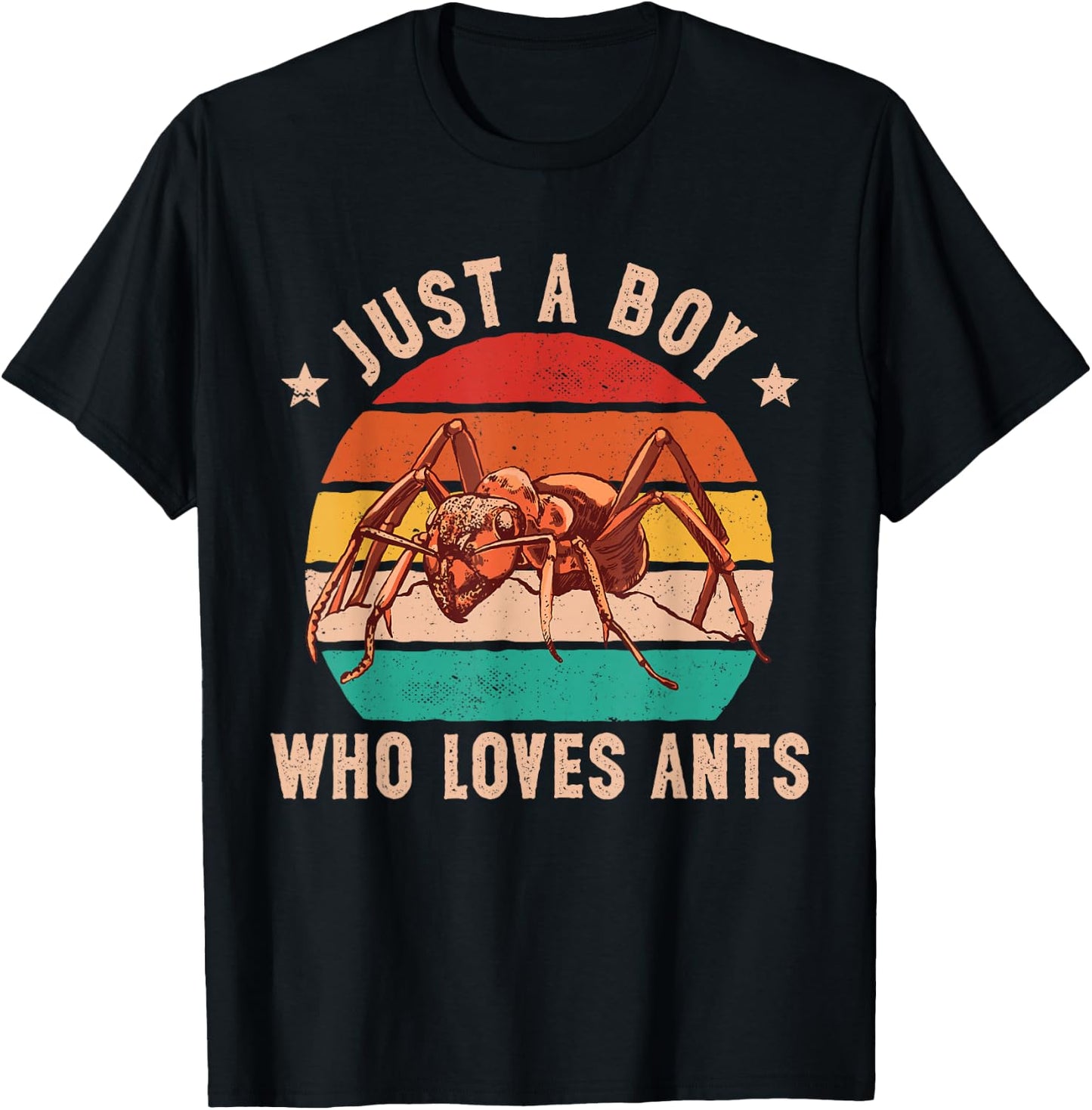 Ant Insect Collector Just A Boy Who Loves Ants Keeper T-Shirt - T-Shirt | Black