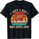 Ant Insect Collector Just A Boy Who Loves Ants Keeper T-Shirt - T-Shirt | Black