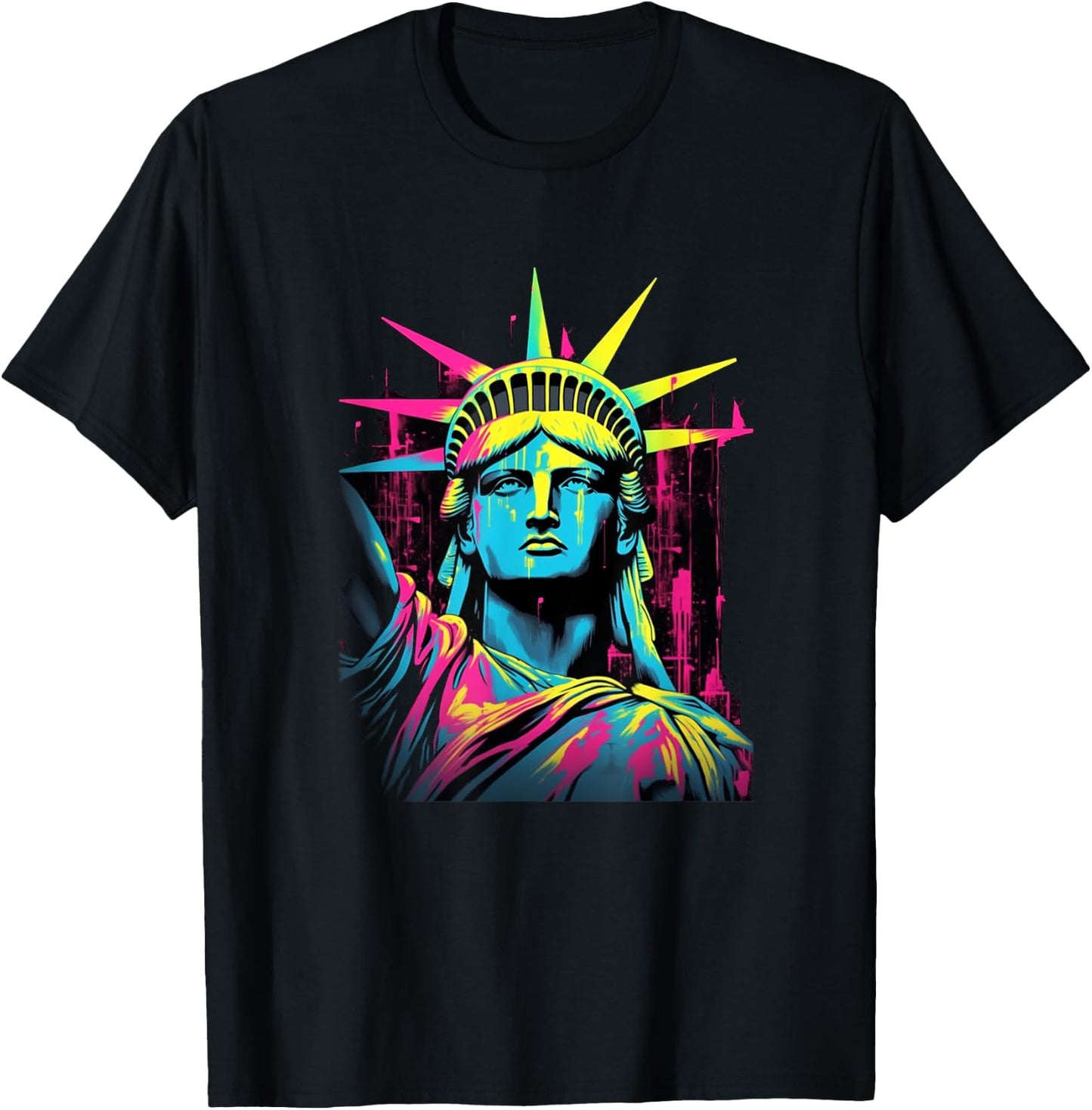 Statue Of Liberty in New York NYC T-Shirt - T-Shirt | Black