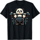 Panda Weightlifting Funny Fitness Gym Panda T-Shirt - T-Shirt | Black