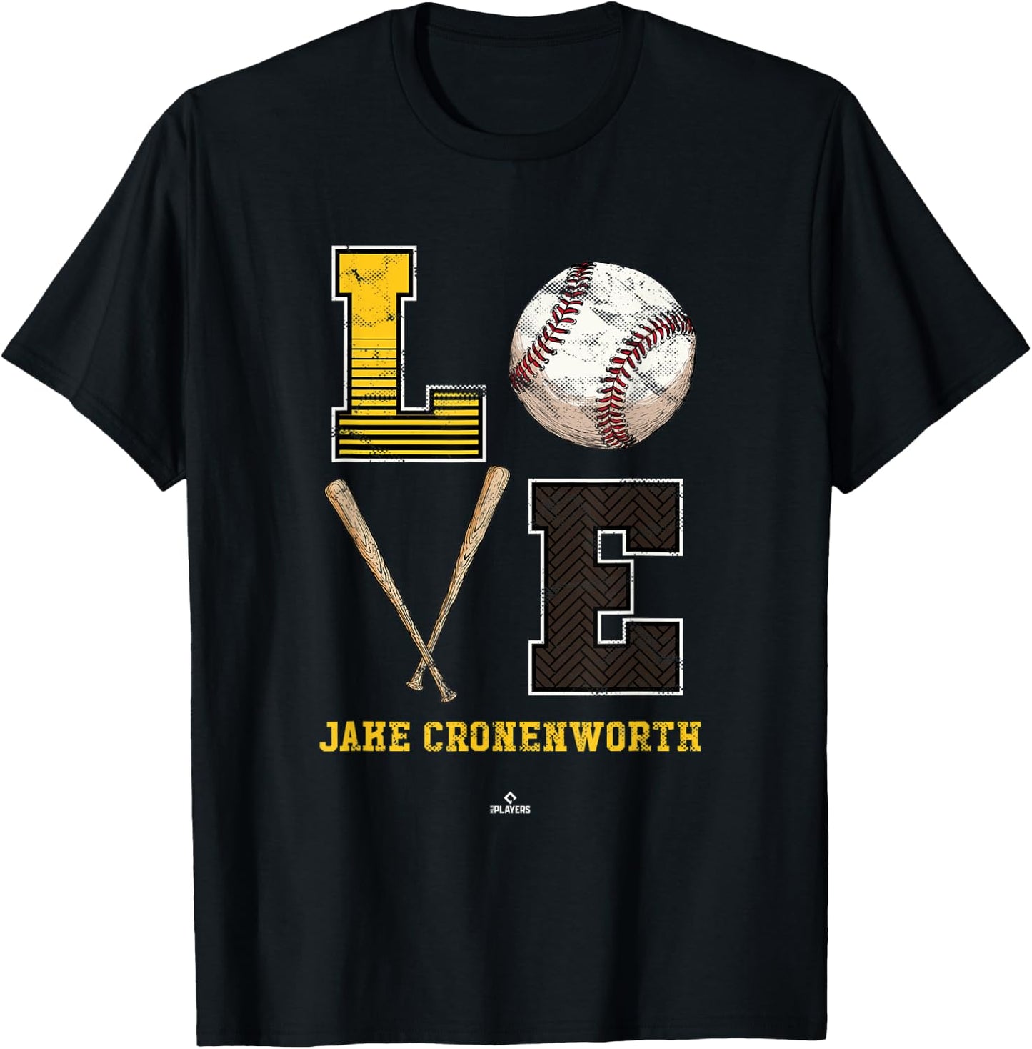 Love Jake Cronenworth Jake Cronenworth San Diego MLBPA T-Shirt - T-Shirt | Black