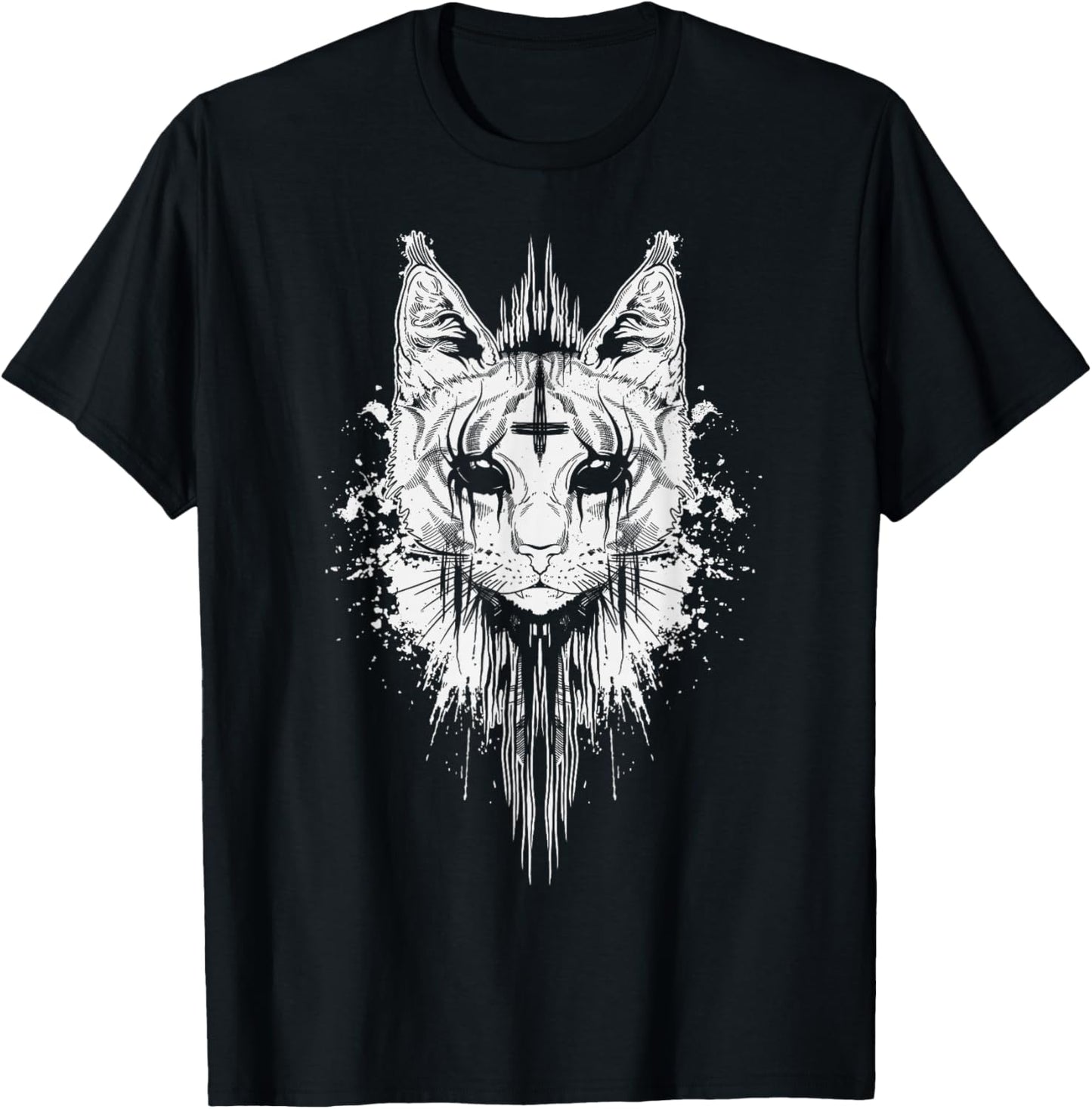 Blackcraft Satanic Cat Occultism Satanism T-Shirt - T-Shirt | Black