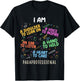 Funny Paraeducator Heart To Care Paraprofessional Teachers T-Shirt - T-Shirt | Black
