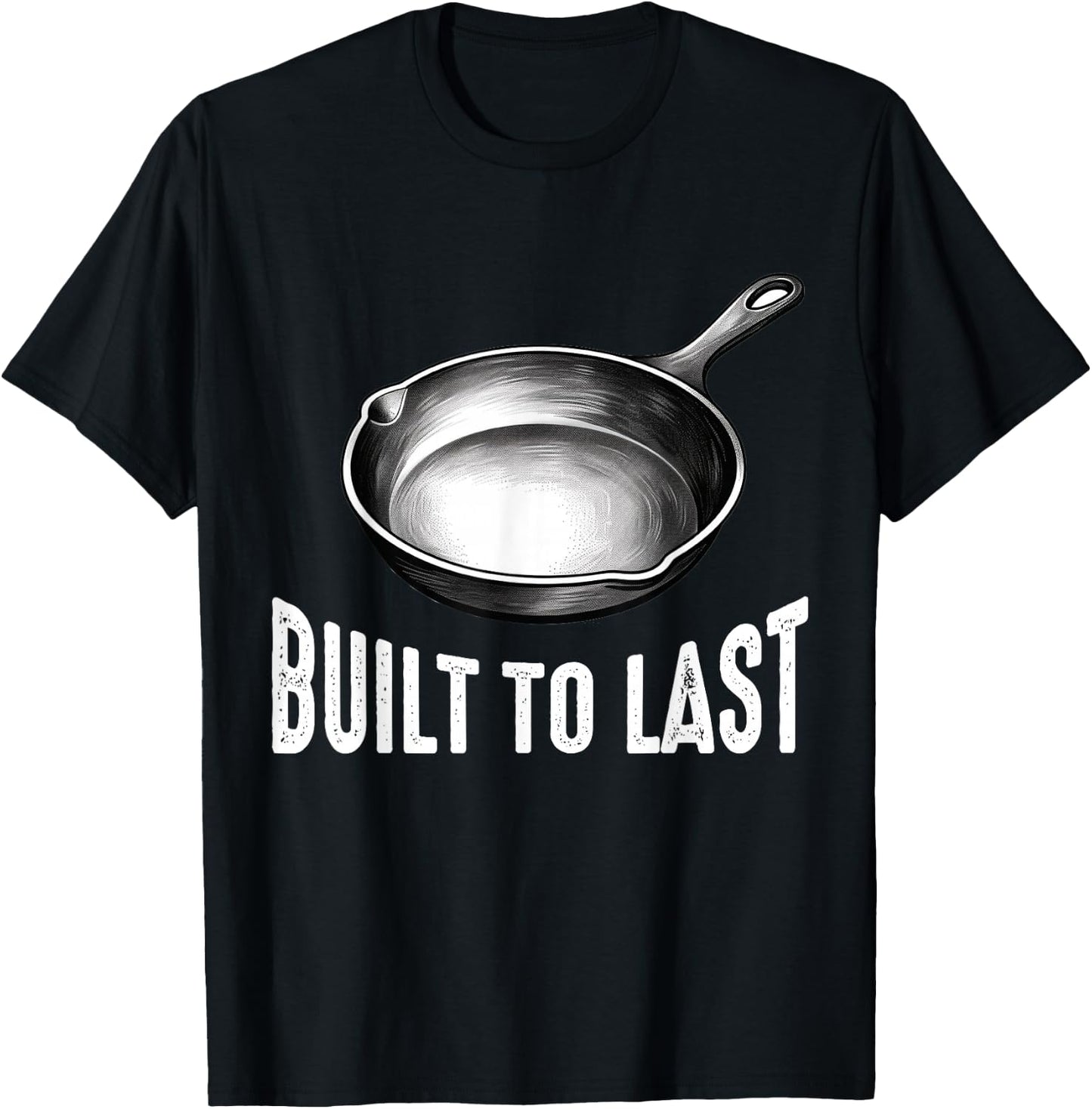 Cast Iron Pan Lover Frying Skillet Funny Cooking Chef T-Shirt - T-Shirt | Black