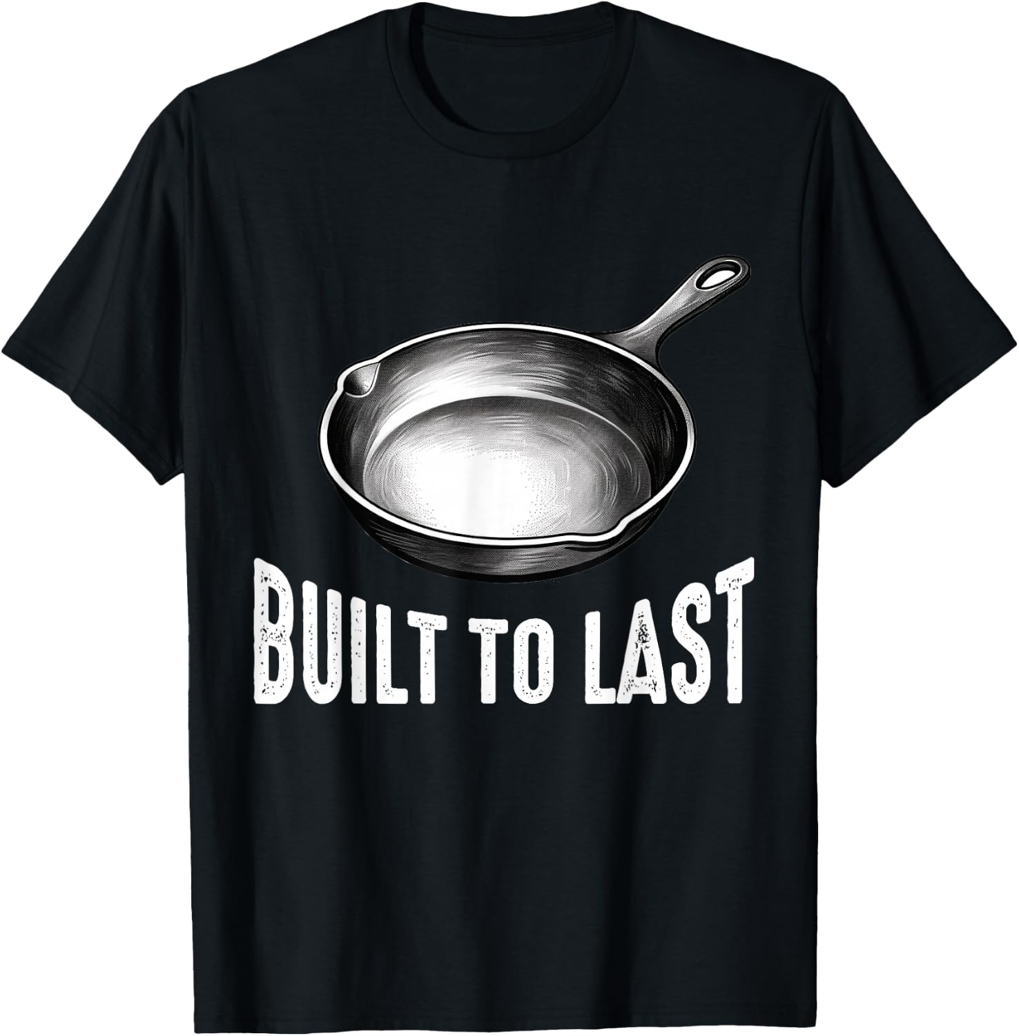Cast Iron Pan Lover Frying Skillet Funny Cooking Chef T-Shirt - T-Shirt | Black