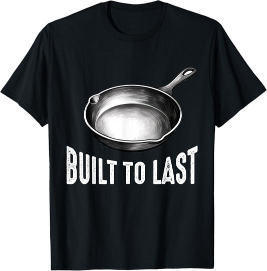 Cast Iron Pan Lover Frying Skillet Funny Cooking Chef T-Shirt - T-Shirt | Black