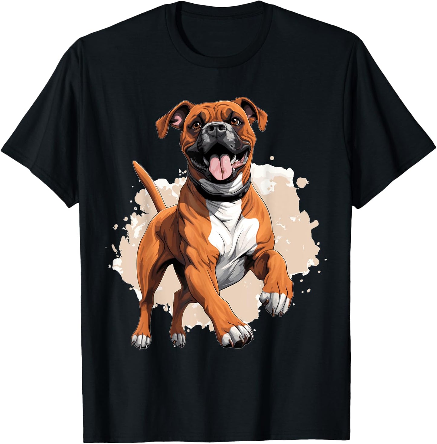 Boxer Dog Breed Pet - Cute Graphic T-Shirt - T-Shirt | Black
