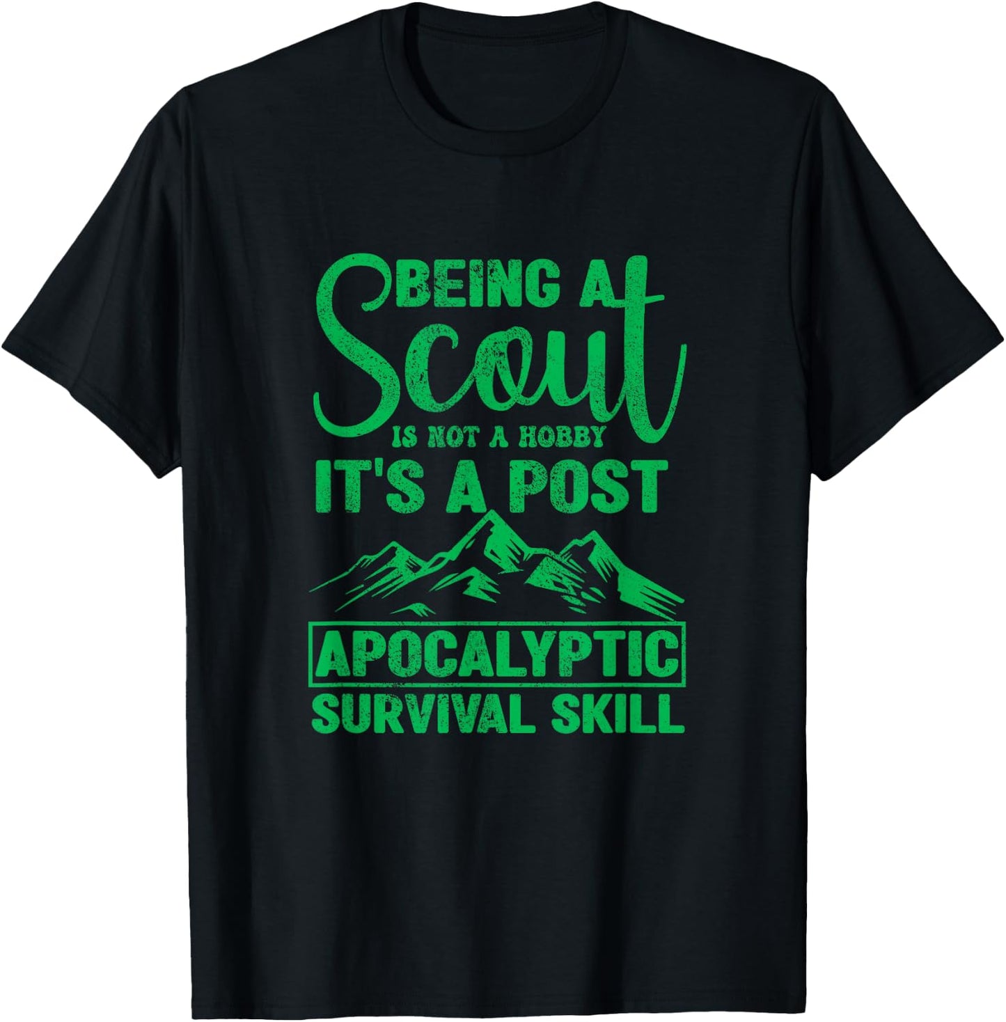 Being A Scout Is Not A Hobby Funny Scouting Camping Scouts T-Shirt - T-Shirt | Black