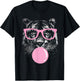 Tiger Women Tiger Face Wild Animal Cute Tiger Shirt Women T-Shirt - T-Shirt | Black