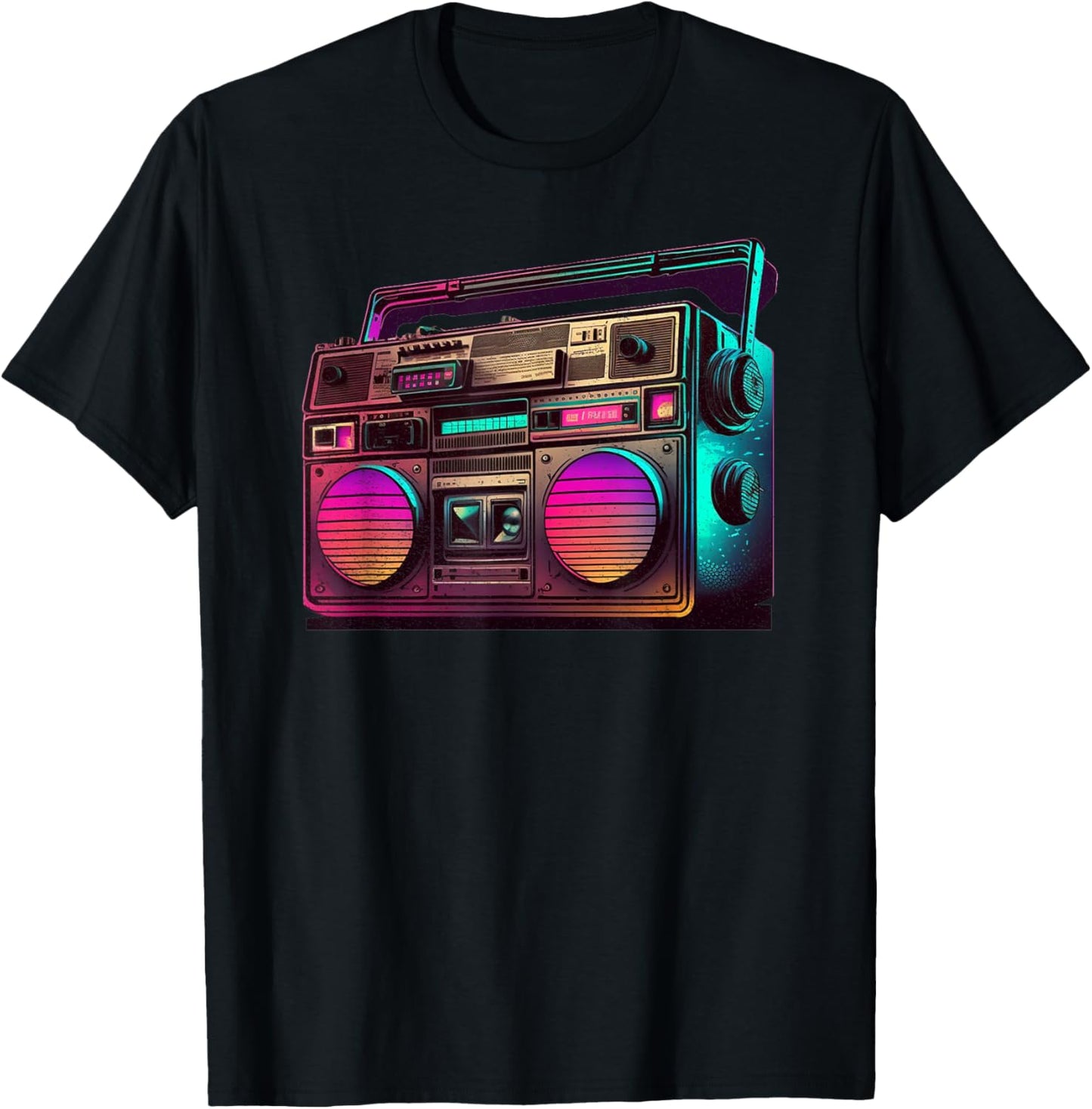 Retrowave Synthwave 80s Design For The Eighties Music Lovers T-Shirt - T-Shirt | Black