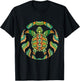 Ethnic Blue Turtle - Hawaiian Tribal Animal Lover Sea Beach Women Kids T-Shirt - T-Shirt | Black