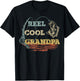 Vintage Reel Cool Grandpa Fisherman Family Fishing Lover T-Shirt - T-Shirt | Black