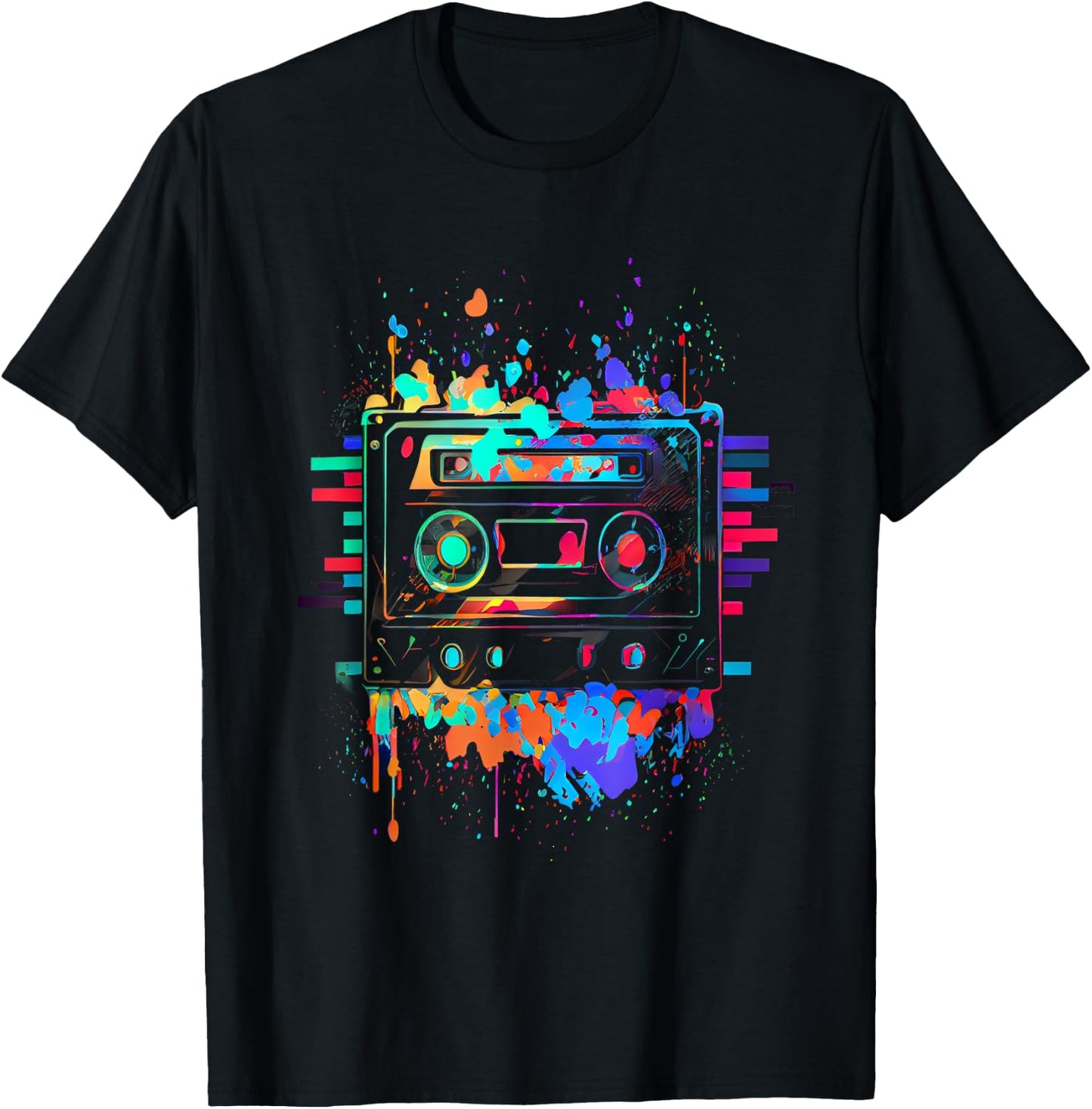 90s 80s Theme Party Outfit Costume T-Shirt - T-Shirt | Black