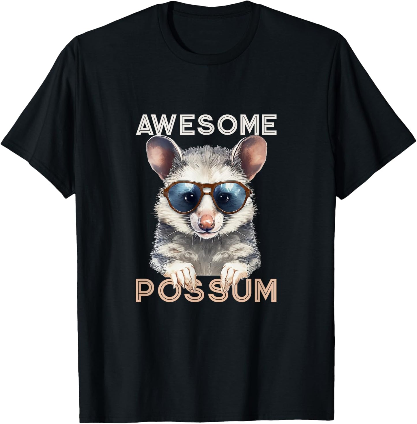 Funny Possum Shirts Men Awesome Possum Opossum T-Shirt - T-Shirt | Black