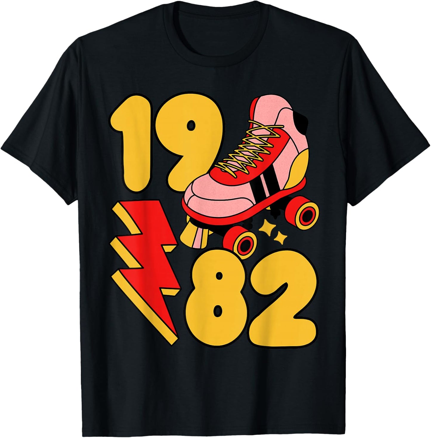 1982 Retro Roller Skate Vintage 80s Nostalgia Collector T-Shirt - T-Shirt | Black
