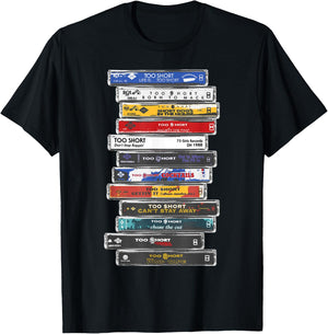 Too Short - Cassette Stack T-Shirt - T-Shirt | Black