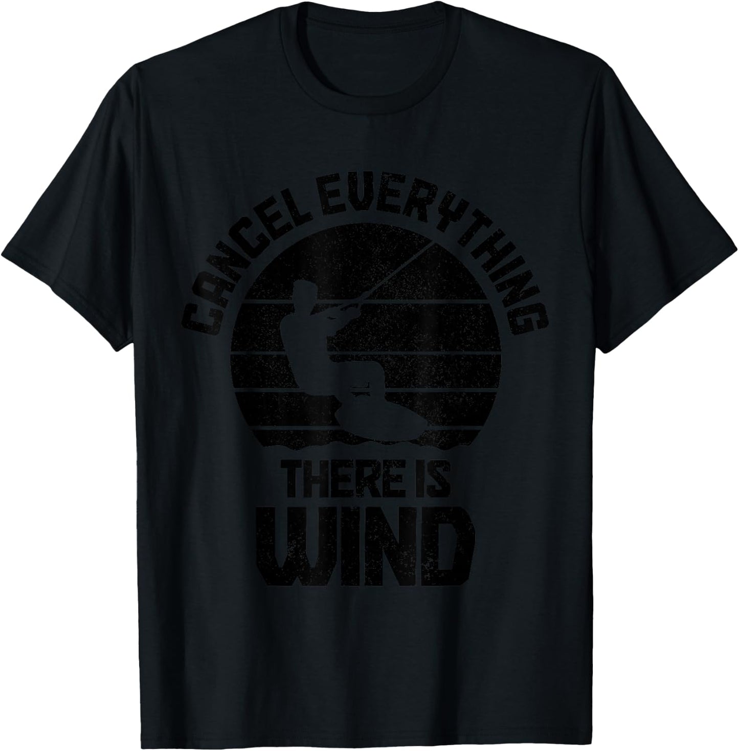 Kitesurfing Kiteboarding Kitesurf Kiteboarder Wind Surfer T-Shirt - T-Shirt | Black