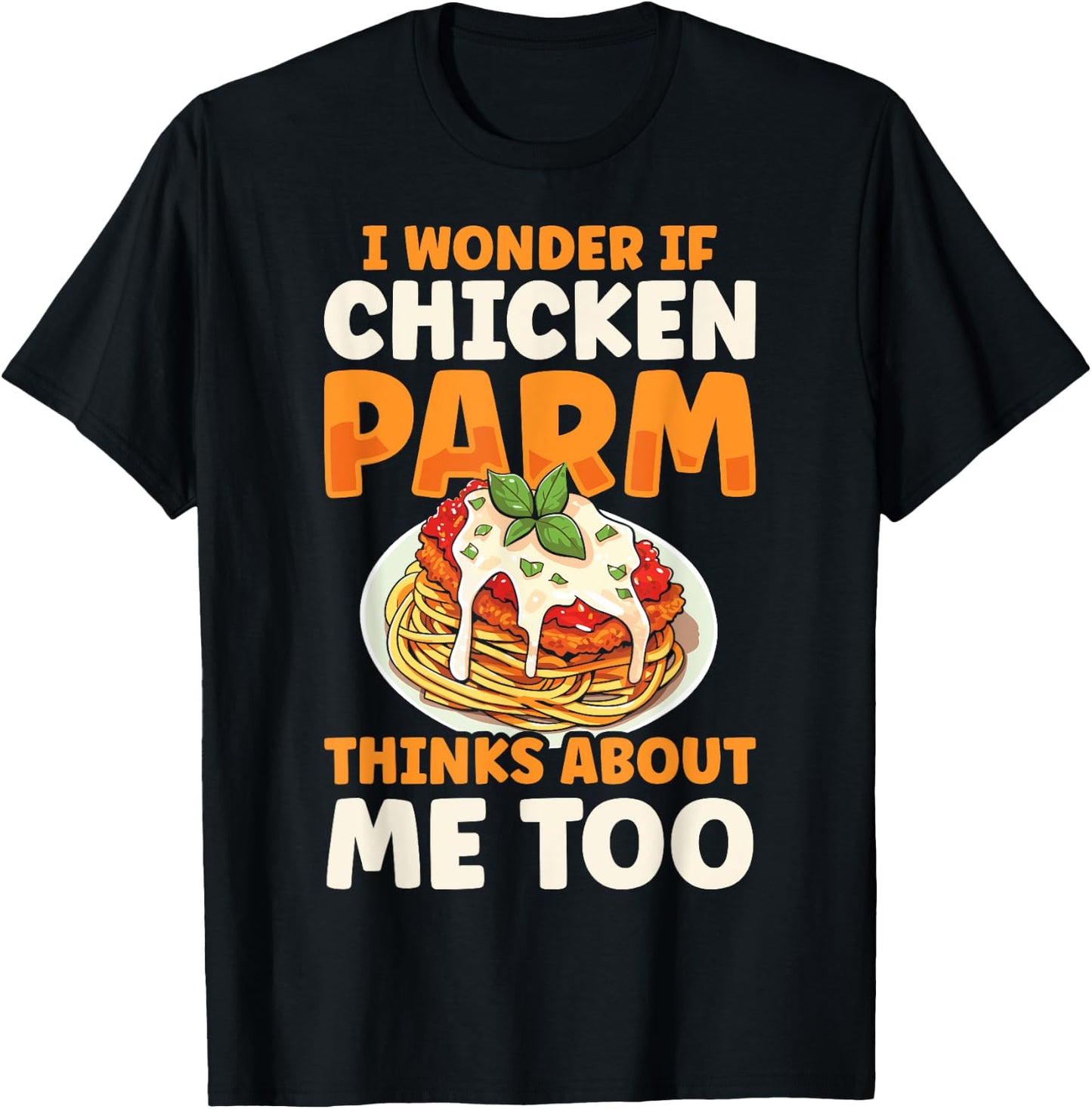 Chicken Parm Italian Love Food Parmesan T-Shirt - T-Shirt | Black